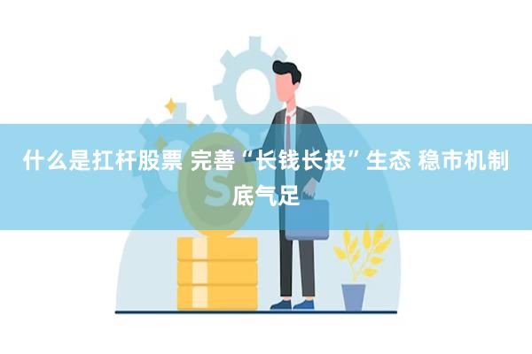 什么是扛杆股票 完善“长钱长投”生态 稳市机制底气足